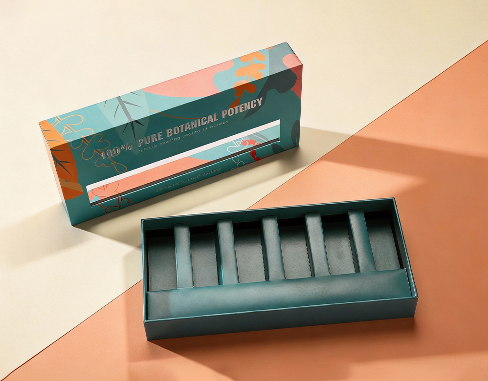 Custom Essential Oil Gift Box with Window for Multi-Bottle Set