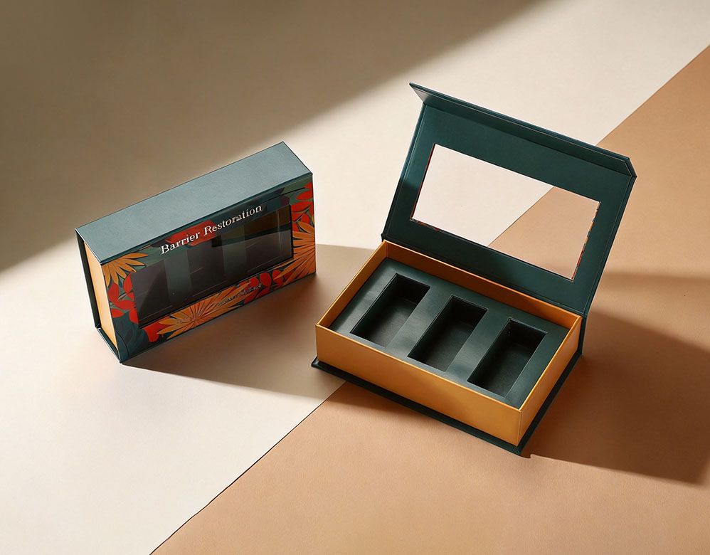 Custom Essential Oil Gift Box for 3 Bottles with Magnetic Closure