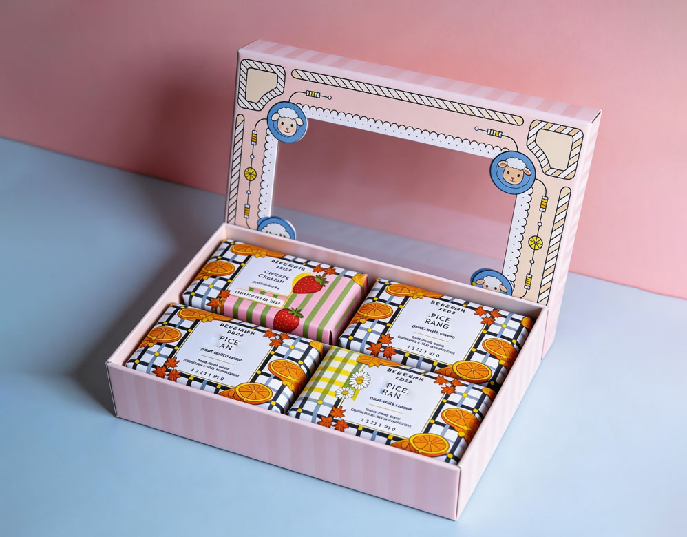 Exquisite Rigid Gift Box Packaging for Soap Collections