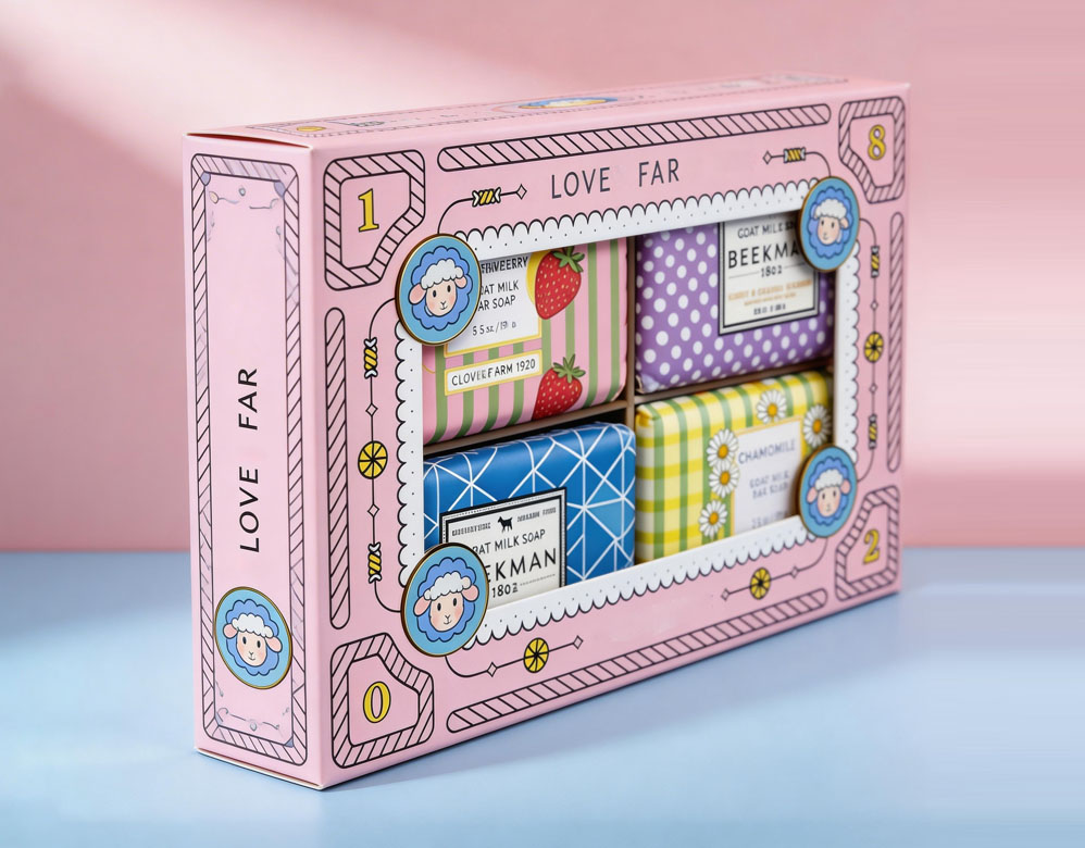 Exquisite Rigid Gift Box Packaging for Soap Collections
