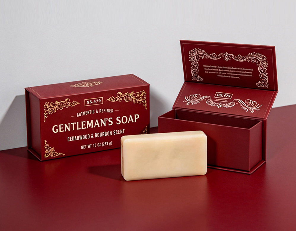 Sophisticated Rigid Soap Packaging Box for Men’s Grooming