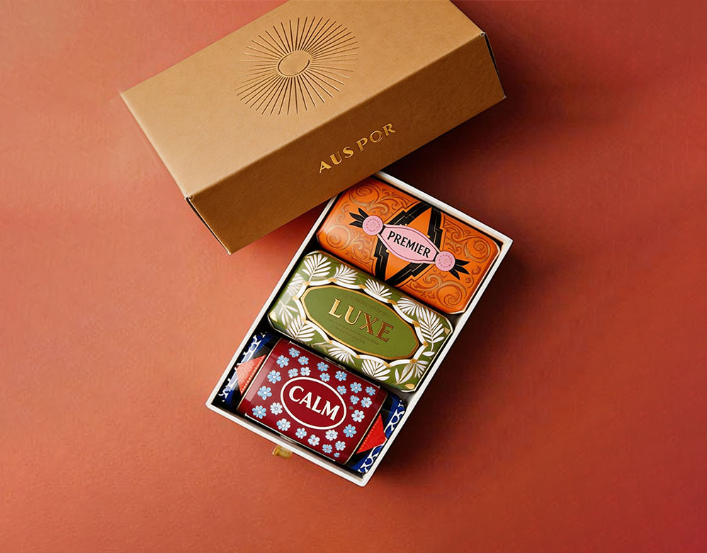 Premium Rigid Drawer & Lid-and-Base Soap Gift Box Set