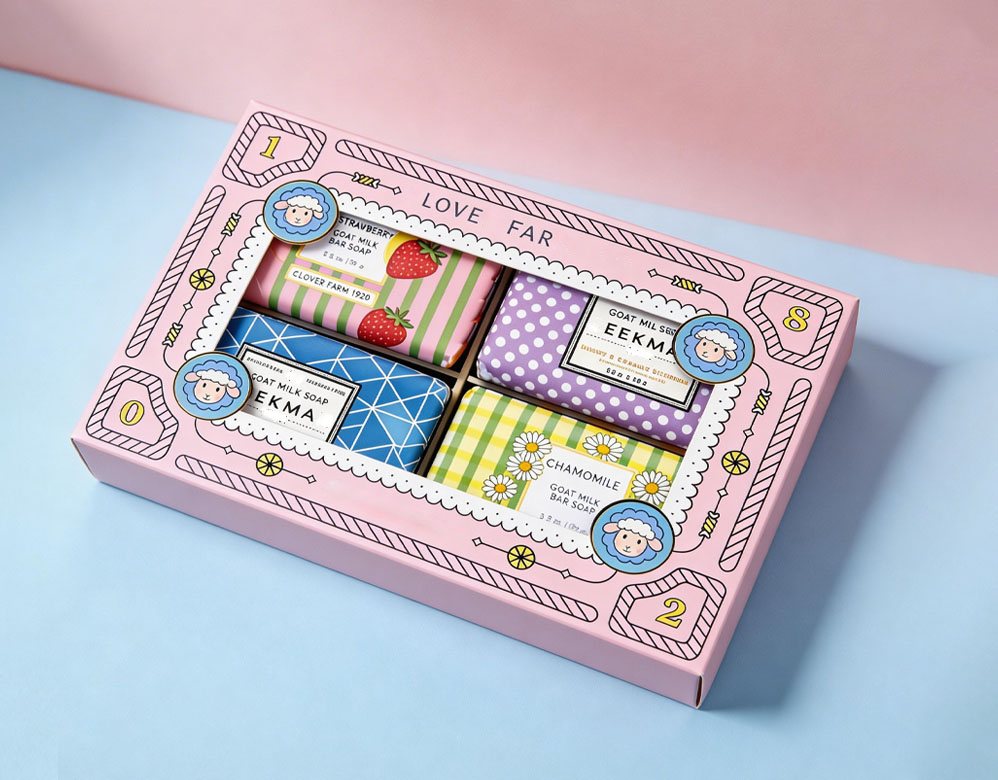 Exquisite Rigid Gift Box Packaging for Soap Collections