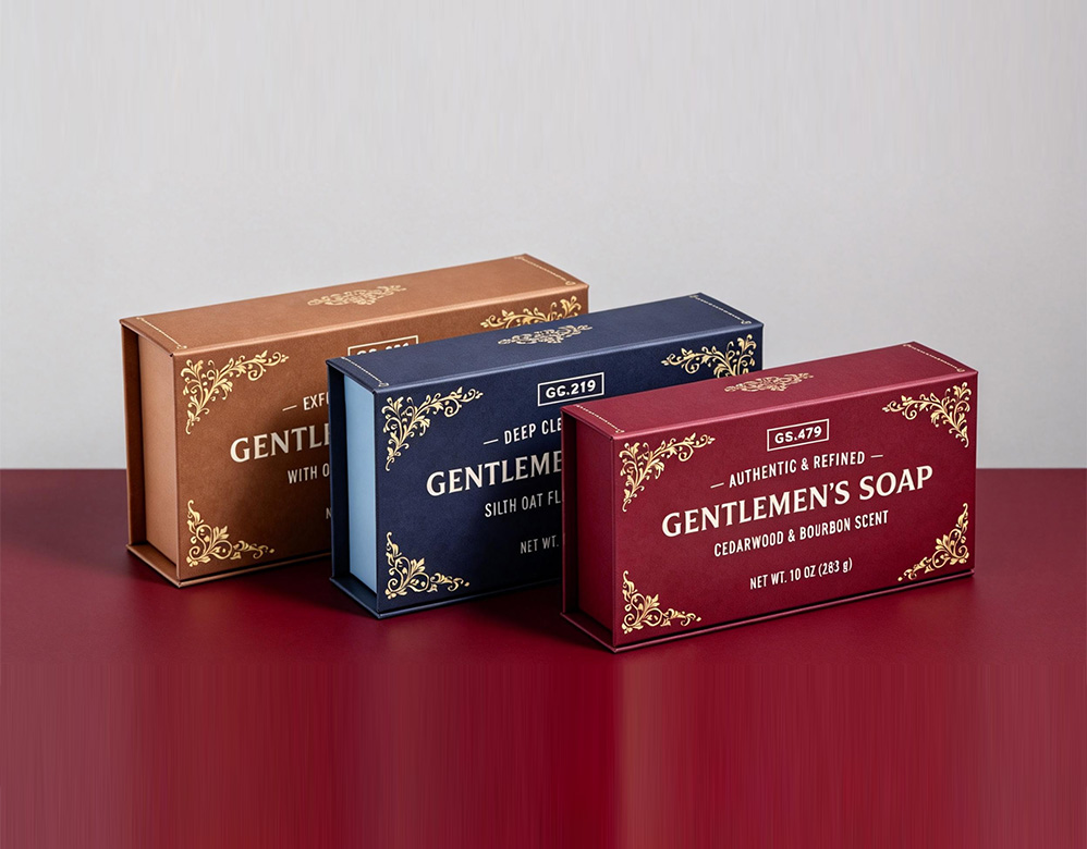 Sophisticated Rigid Soap Packaging Box for Men’s Grooming