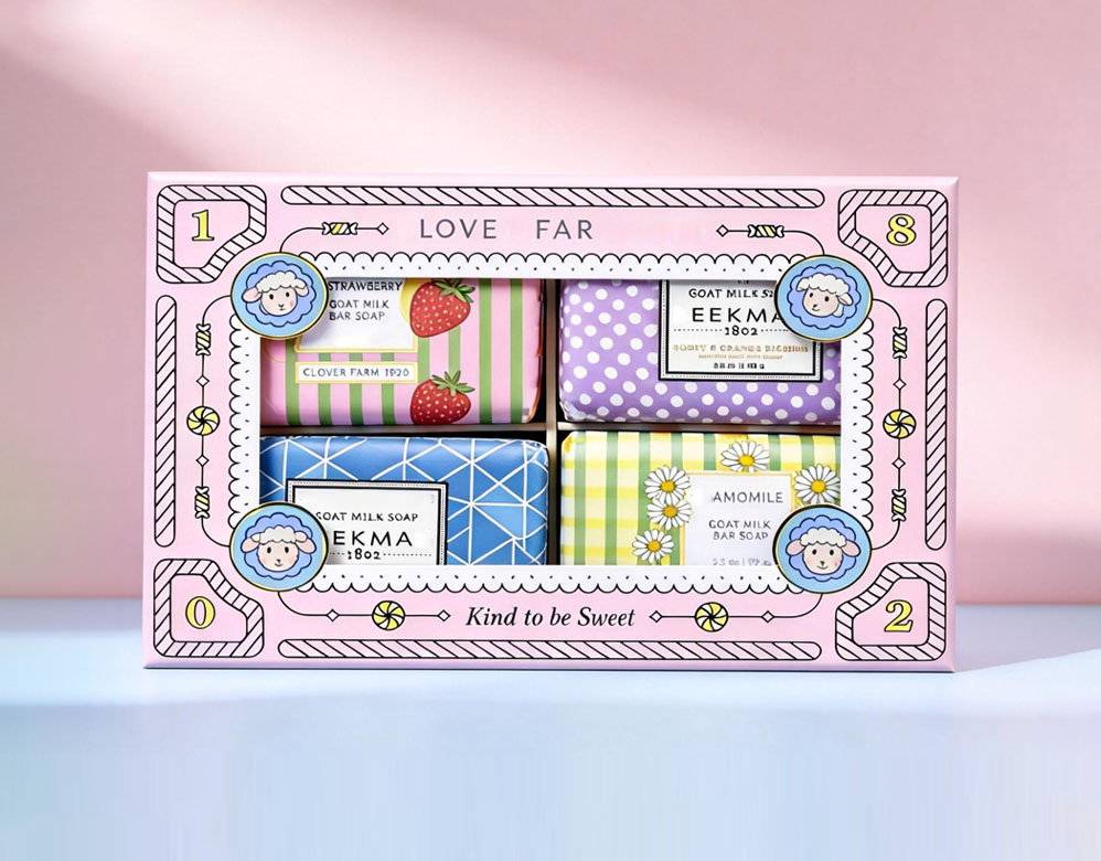 Exquisite Rigid Gift Box Packaging for Soap Collections