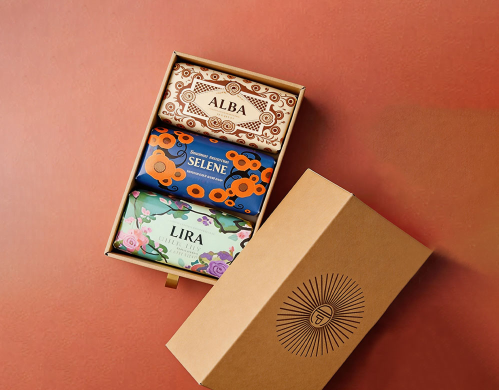 Premium Rigid Drawer & Lid-and-Base Soap Gift Box Set