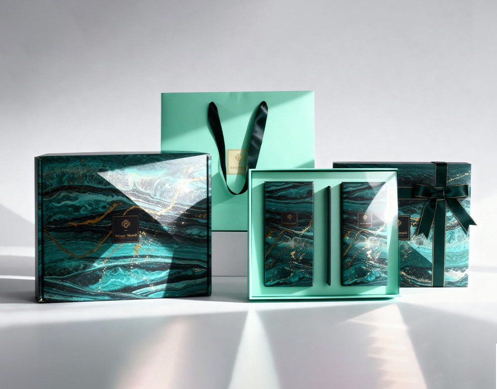 Luxury Skincare Full Packaging Set (Mailer + Rigid Box + Bag)