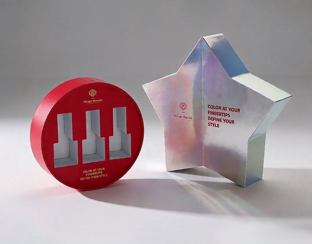 Custom Star-Shaped Holographic Makeup Packaging Set Vietnam Factory