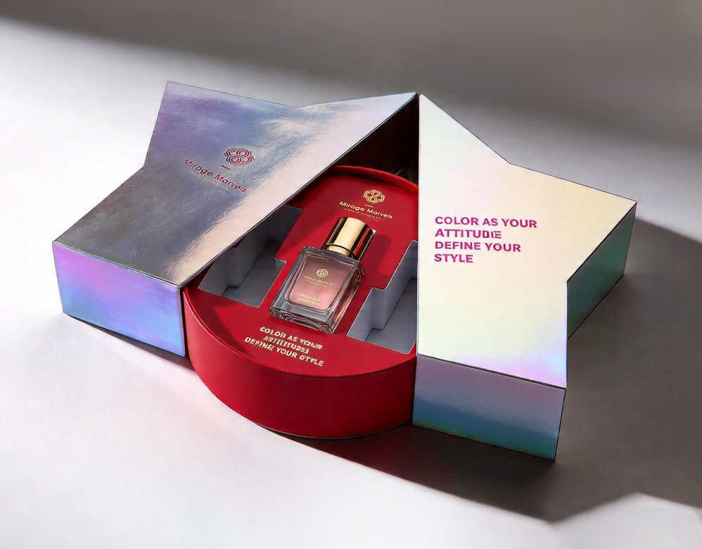 Custom Star-Shaped Holographic Makeup Packaging Set Vietnam Factory