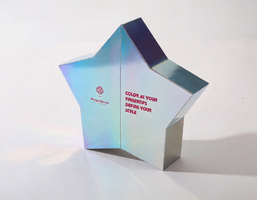 Custom Star-Shaped Holographic Makeup Packaging Set Vietnam Factory