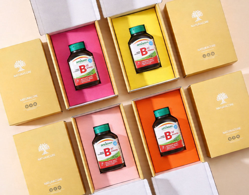 Custom Nutrition Corrugated Mailer Box Supplement Shipping Packaging