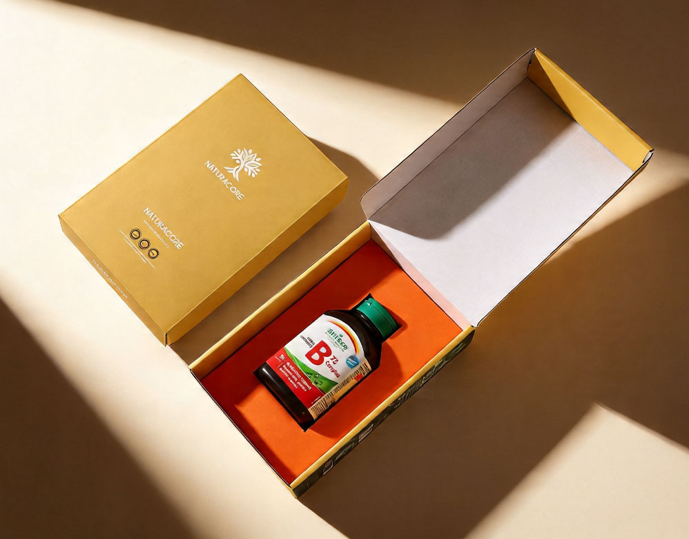Custom Nutrition Corrugated Mailer Box Supplement Shipping Packaging
