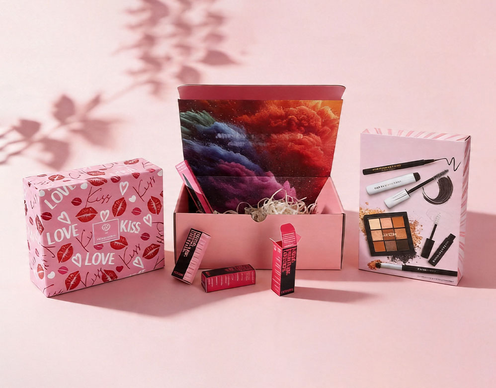 Custom Makeup Mailer Box Professional E-commerce Packaging Set