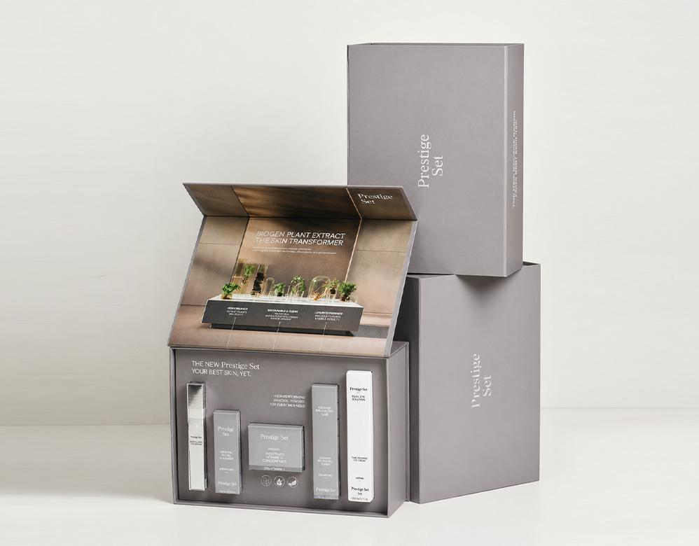 Book-style Magnetic Skincare Rigid Box with Insert