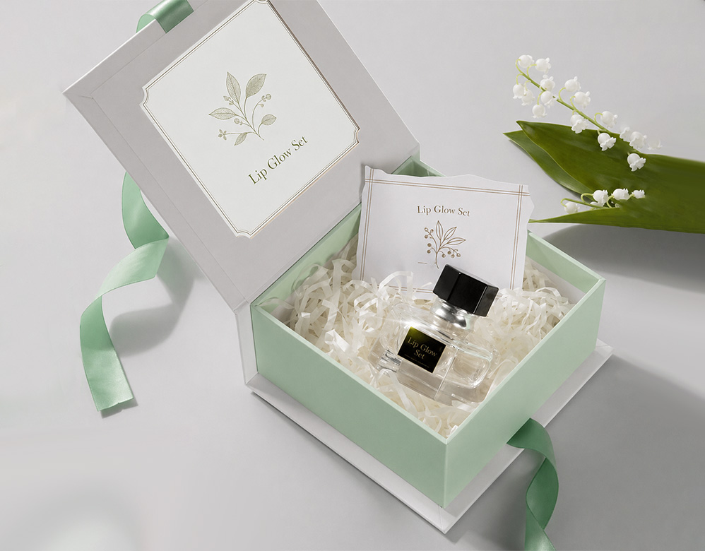 Custom Rectangular Window Drawer Rigid Box for Skincare Sets