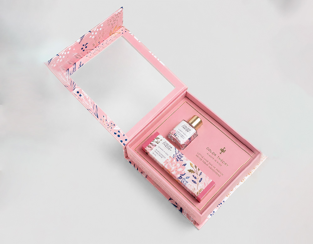 Custom Rectangular Window Drawer Rigid Box for Skincare Sets