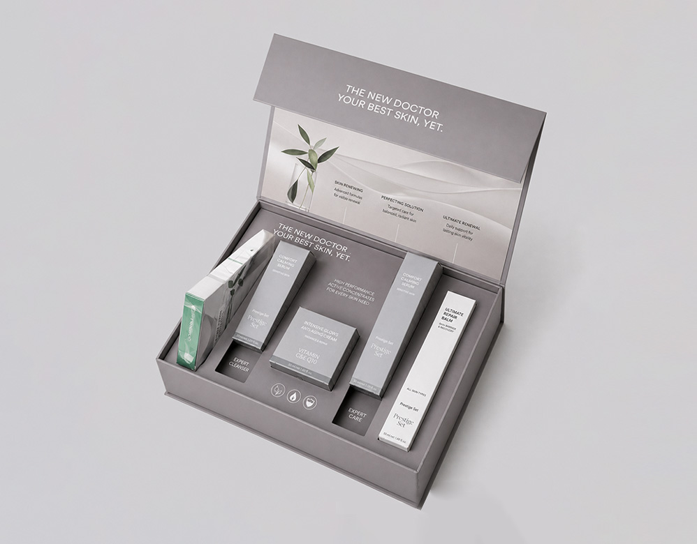 Book-style Magnetic Skincare Rigid Box with Insert