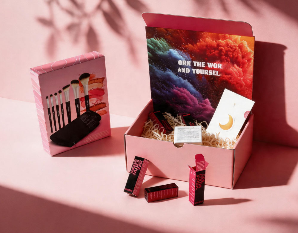 Custom Makeup Mailer Box Professional E-commerce Packaging Set