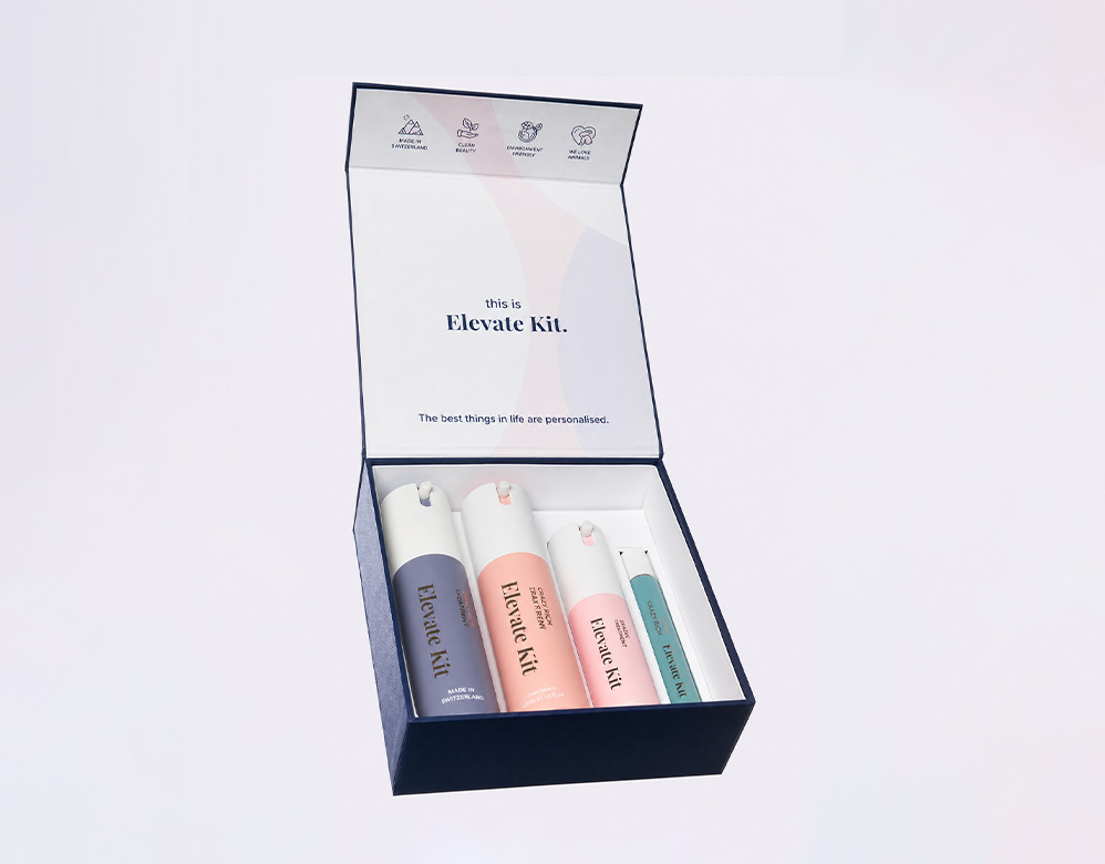 Book-style Magnetic Skincare Rigid Box with Insert