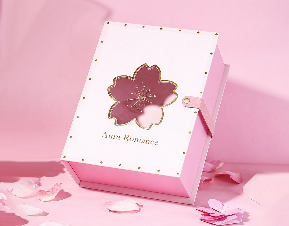 Custom Book-Style Makeup Box Rigid Magnetic Cosmetic Packaging