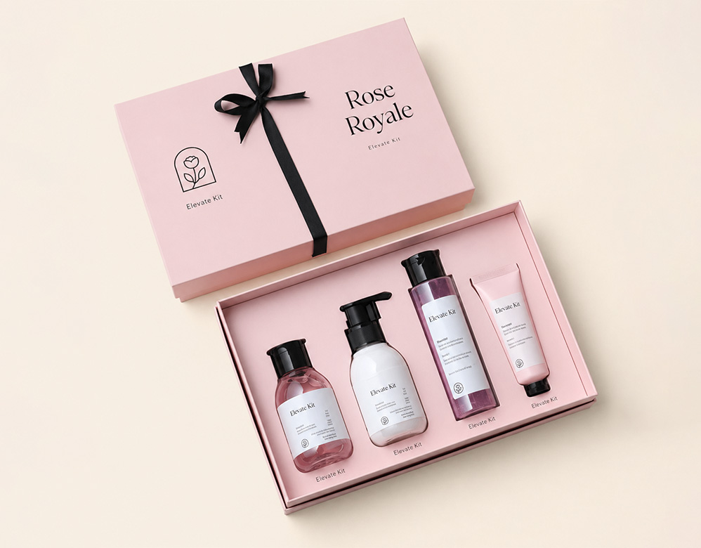 Luxury Makeup Drawer Box Custom Sliding Rigid Cosmetic Packaging
