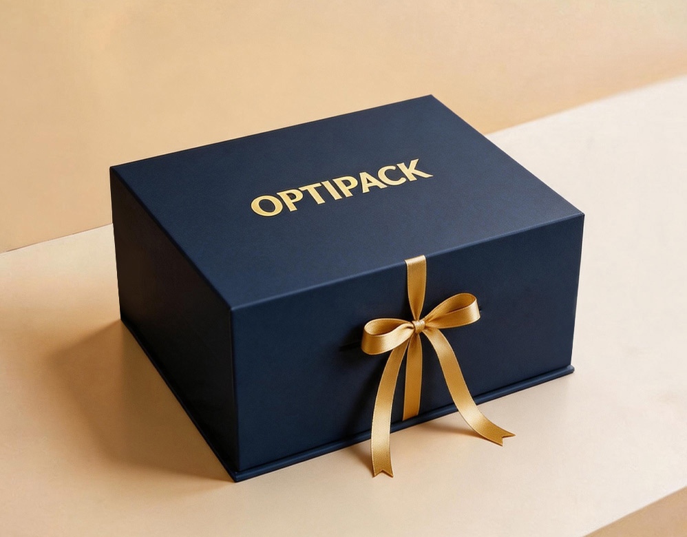 Custom Foldable Rigid Gift Box with Ribbon Closure – Vietnam Factory