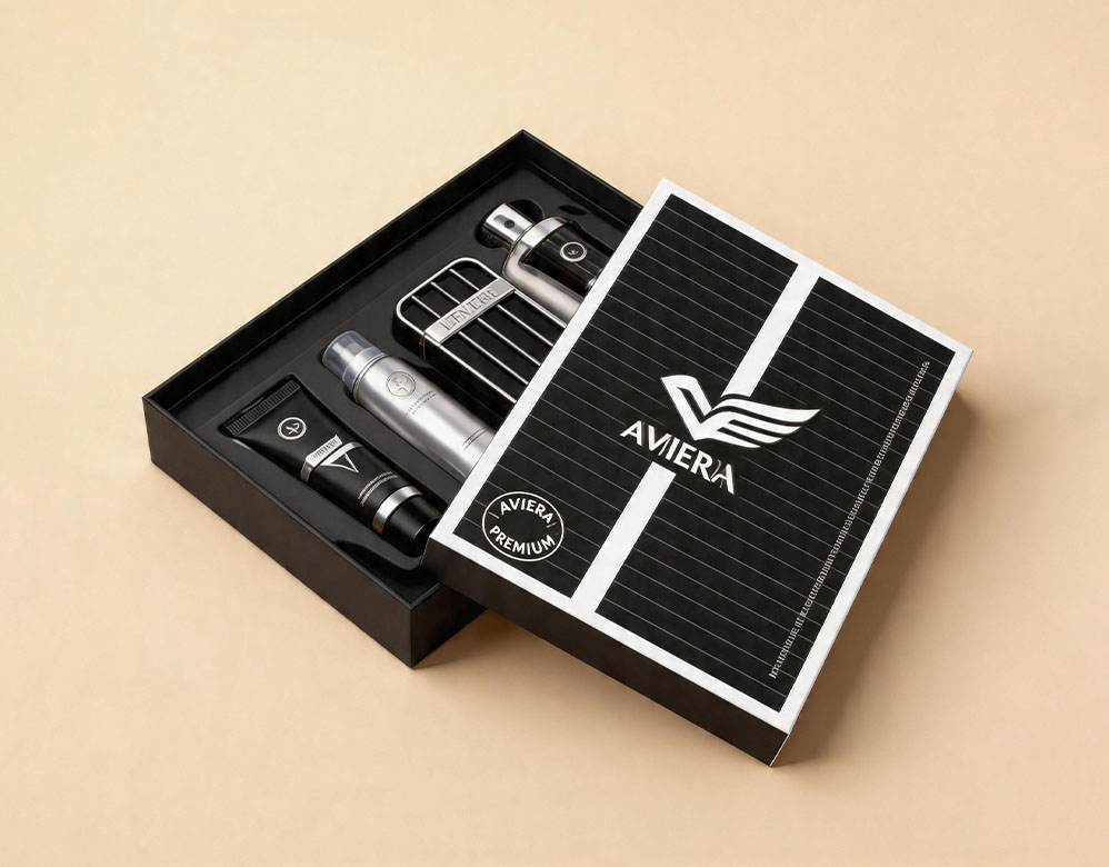 Custom Lid and Base Rigid Gift Box with Satin Ribbon – Vietnam Factory