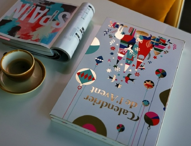 book shape advent gift box