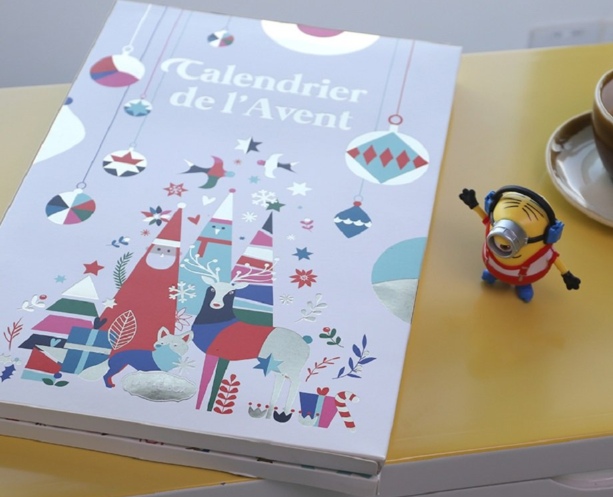 book shape advent gift box
